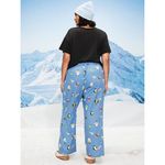 Old Navy Women XL Flannel Pajama Pants Penguins Blue Christmas Festive Winter Photo 4