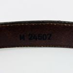 Brighton Allegro Swirl Faux Croc Embossed Brown Leather Belt Silver Buckle Sz M Photo 5