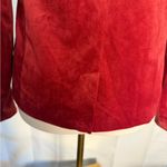 LC Lauren Conrad  Red Velvet Blazer Small Photo 3