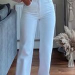 ZARA White High Waisted Jeans Photo 1