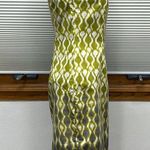 Tribal Green Gray Patterned Sleeveless Dress Size 4 Photo 3