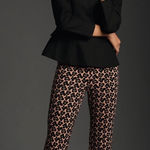 Anthropologie Maeve by The Margot Kick-Flare Cropped Pants, Size L, NEW Photo 0