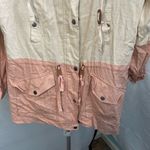 Blu Pepper Khaki and Pink Color Block Jacket Size large **missing pocket snaps** Photo 8