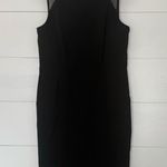 White House | Black Market Women’s 10 Mesh Black Sheath Dress Career Office Core Photo 0