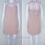 EXPRESS NEW  dusty pink lace sleeveless mini dress with‎ keyhole back, 12 Photo 1