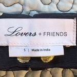 Lovers + Friends  Black Gold Metallic Polka Dot Sheer Whisper Top Sz S💚 Photo 9