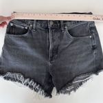 AGOLDE  Denim Shorts Womens 25 Black Micah Cut Off Jean Festival Boho Minimalist Photo 8