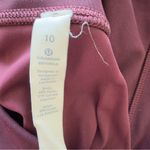 Lululemon Size 10 Align High Rise Burgundy Yoga Fitness Hidden Pockets Shorts Photo 6