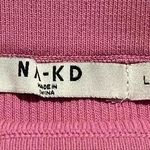 Nakd Midi Pencil Ribbed Pink Skirt Size L Photo 2