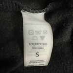 Habits Black Acid Wash Cropped Sweatshirt Size Small Black Photo 3