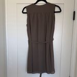 Naked Zebra NWT  Taupe Dress with Pleated Detail, Small Photo 5