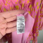 Scoop Pink Yellow Polka Dot Frilly Long Sleeve Tiered Dress NWT Statement Preppy Photo 3