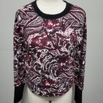 Joie  Caleigh paisley cropped sweatshirt size  small Photo 0