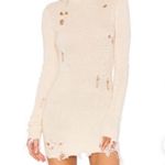 Lovers + Friends Turtleneck Distressed Sweater Dress Photo 2