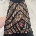 Adelyn Rae Lace-Detail High Neck Jumpsuit Black Beige Size Small New With Tags Photo 5