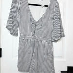 Abercrombie & Fitch  Size XS Kimono‎ Sleeve Tie Front Striped Romper Photo 0