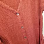 1. State {24W}  Mineral Red Faux Wrap Crepe Gauze Dress Photo 5