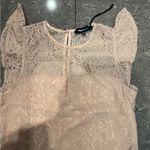 Alice Blue  Lace Cap Sleeve Blouse in Soft Pink Photo 2