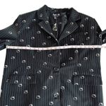 Hello Kitty Forever 21  Oversized Blazer Black Striped Jacket Women’s Size Medium Photo 4