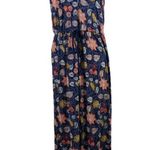 Lucky Brand  Floral Batik Print A-Line Maxi Dress SZ Large Bohemian Summer Beach Photo 2