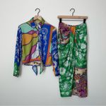 Silky Colorful Women's Skirt & Shorts 3‎ Pc Set Blue Size XS Photo 1