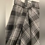 NWOT Serengeti Size 1X Black Gray Plaid Front Pleated Elastic Waist Maxi Skirt Photo 2