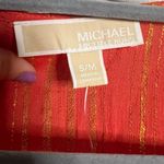 Michael Kors  Orange and Gold Swimsuit Coverup Kaftan Photo 3