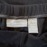 Chico's Travelers Pants Women's Medium 1 Short Black Pull On Straight Leg Photo 2