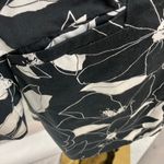 George Womens Black White Floral Trench Coat‎ 4 Classic Preppy Spring Artsy Photo 7