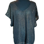 L*SPACE Mesh black and gold shirt size small Photo 0