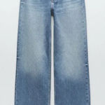 ZARA  High Rise Medium Wash Wide Leg Jeans Size 2 Photo 0