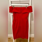 Calvin Klein  Red Off-Shoulder Dress – Size 6P Photo 5