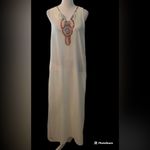 Orderplus size S white maxi swimsuit coverup w/side slits GUC White Photo 1