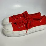 Rocket Dog  bright red platform Sneakers retro style‎ size 8 Photo 0