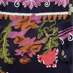 VTG 90’s Melrose Floral Over Sized Sweater Sz SP Cottagecore Peasant Y2K Grunge Purple Photo 3