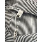 Aisew Button Front Shirt Womens L Pin Striped Long Sleeve Collared Gray NEW Size L Photo 1