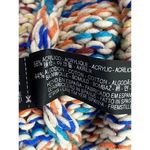 ZARA Chunky Knit Relaxed Sweater 3/4 Sleeve Scoop Back S Multicolor Cream #3720 Photo 9