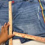 Lane Bryant 22 Plus Rainbow Stripe Denim Shorts Stretch Pride Summer Casual Cute Photo 7