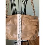 Elaine Turner  Shoulder Bag M Tan Leather Adjustable Magnetic Closure Retro Glam Photo 1