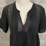 Maeve  Black Tiered Lace Tunic Photo 2
