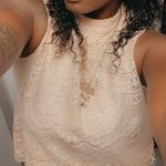 Haute Monde Women’s Lace Sleeveless Top - Size L | Elegant & Feminine Style Photo 1