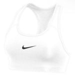 Nike  White Medium Support Non Padded Swoosh 2.0 Sports Bra Size Small Photo 0