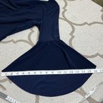 Ralph Lauren Lauren  Navy V-Neck Dress with Bell Sleeves Knee length, size 6P Photo 14