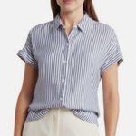 Beach Lunch Lounge ‘Spencer’ striped short sleeve camp shirt M Photo 1