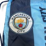Manchester City 13x17" Drawstring Cinch Gym Bag Backpack Football Club Logo Blue Photo 4