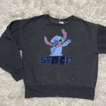 Disney Stitch Womens Sweatshirt Color Gray With Sequins Size XL Photo 0