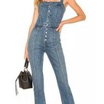 GRLFRND  Hill Slim Jumpsuit OVERALLS WOMENS SIZE L LARGE BLUE Photo 0