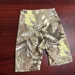 Aerie  Offline Printed Biker Shorts Green Yellow Small Photo 2
