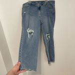 Old Navy Mid Rise Boyfriend Loose Jeans Light Wash Distressed Ripped Jeans 18 R Photo 8