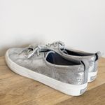 Sperry CREST VIBE SILVER METALLIC PAINTED SLIP ON SNEAKERS SIZE 9.5 Photo 5